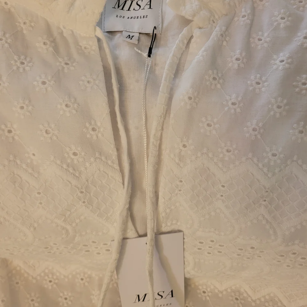 Misa Los Angeles White Ruffle Mini Dress - Picture 3 of 6